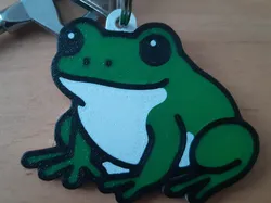 Fișiere pentru imprimante 3D | Fișier 3MF | Cute Frog Keychain