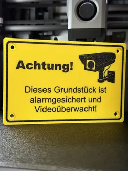 Hinweisschild Videoüberwachung