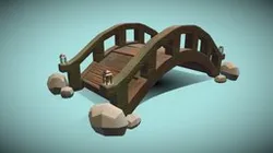 Low Poly Wooden Bridge