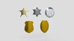 Police Sheriff Badge Pack