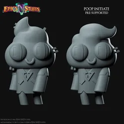 Poop Initiate (2 variants), Cult of the Lamb Miniature, Pre-Supported