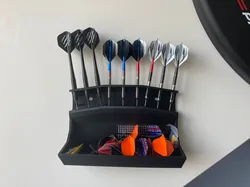 Remix Holder for 2 and 3 sets of darts with dart accessories or storage. Several possibilities.