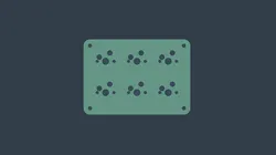 WannaBe - 6 Key Macropad Breakout Board (.STEP)