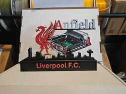 3D printer bestanden | 3MF | Premier League - Liverpool FC Anfield Stadium Display