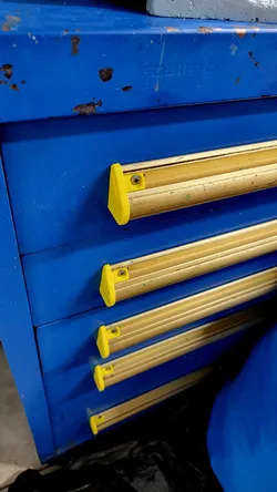 Equipto tool cabinet drawer handle endcaps