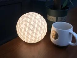Fișiere pentru imprimante 3D | Fișier 3MF | poly-outside-sphere-led