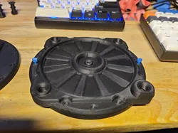 Lockable Lazy Susan/Turntable, with plates for mounting a vise