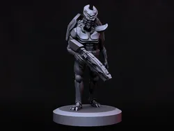 Alien Warrior A Free 3D Print Model in Figurines 584424