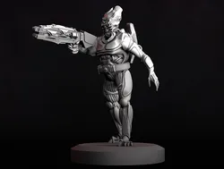 Alien Warrior B 3D Print Model in Figurines 584429