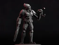 Alien Warrior Specialist 3D Print Model in Figurines 584426