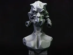 Alien woman bust 3D Print Model in Figurines 584422