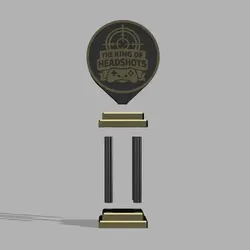 🎮👑 Game Controller Trophy – The King of Headshot