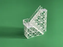 INDUSTRIAL STAIRS 1:87 HO SCALE