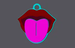 Jewelry & Accessories STL indir - Tongue - Keychain - studio WES