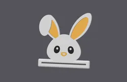 Other STL indir - Farm Animals - Bunny Head - Toothpaste Squeezer - studio WES