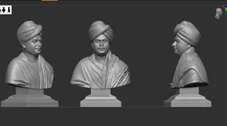 Sculptures & Artworks STL Descărcare - Swami Vivekanand - KeshtoArt