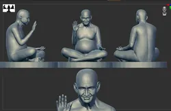 Sculptures & Artworks STL Download - Acharya Vidyanagar jiby KeshtoArt