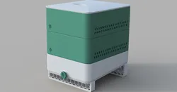 Small  fully-printable modular Vermicomposter