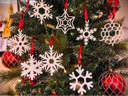 Snowflake Christmas Tree Ornaments