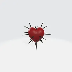 Spiked Heart - Gothic Love Symbol with Thorns