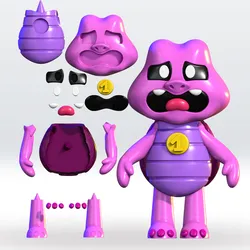 Sussie Scaries Criminal Critters  Poppy Playtime 5 3D Model STL Multipart 3mf Multicolor Fanart