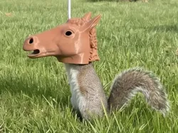 Comedero de Ardillas con Cabeza de Caballo - Modelo de impresión 3D gratuito
