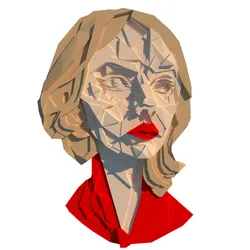 Lady in red