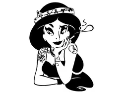 Punk Princess stencil 4