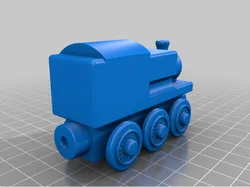 Wooden Train (Thomas The Train)-Working Wheels
