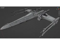 1:48 X-Wing for resin printer