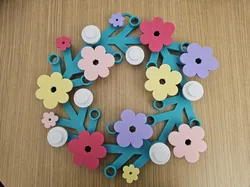 Big Spring Flowers Brick Wreath