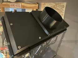 Duct Port 90mm Fan with 4 inch Fume Extractor Vent EnXLosure Back Top Panel Mod by CaptJon
