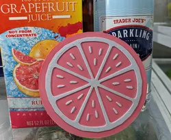 Easy Filament Change Multicolor Citrus Slice Wall Plaque Hanging - Orange Slice Circle, Lemon, Lime, Grapefruit Coaster