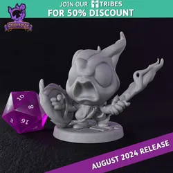 Fire Elemental with Sword and Shield - Chibi Forge
