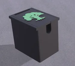 Green mana Mtg deck box for 120 sleeved cards commander