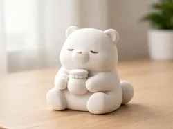 Oso con tarro de miel - Modelo de impresión 3D gratuito