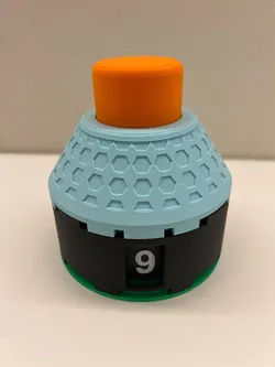XXL expandable countdown/counter button.  100% 3D Printed