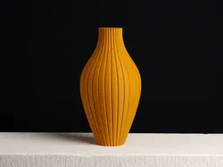 Striped Bulb Vase, (Vase Mode)