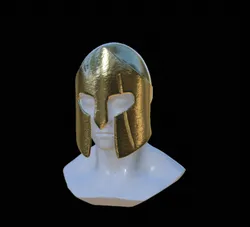 Warrior slightly broken helmet