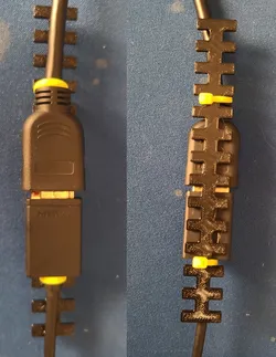 Computer Cable Plug Reinforcement plate