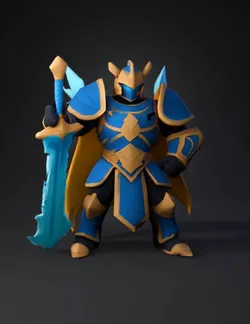 Create a full body Divine Dragon Knight for WARFORGE LEGENDS heroic m