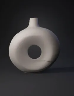 Create a premium modern decorative vase called Eclipse The vase is