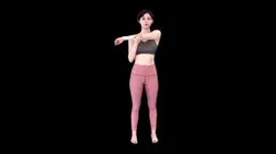 Female Scan - Amy Stretching Pose 26