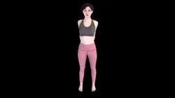 Female Scan - Amy Stretching Pose 28