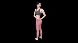 Female Scan - Amy Stretching Pose 38