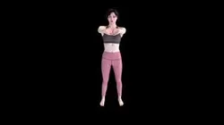 Female Scan - Amy Stretching Pose 46