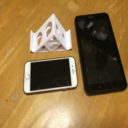 Fișiere pentru imprimante 3D | Fișier 3MF | suport robust pentru telefon personalizabil în 2 unghiuri