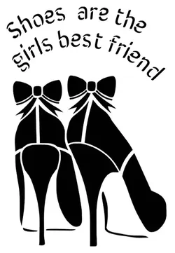 Free Other STL Download - Shoes stencilby SMT_M 🦊