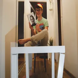 Ikea Lack With Folding Legs - Hinges system