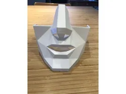 Low Poly Half Face Mask